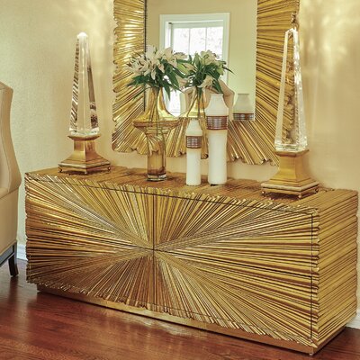 Linenfold Cabinet by Global Views