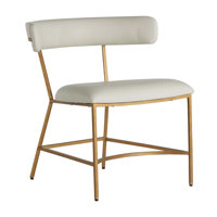 Matlock Wing Back Side Chair in White by Gabby