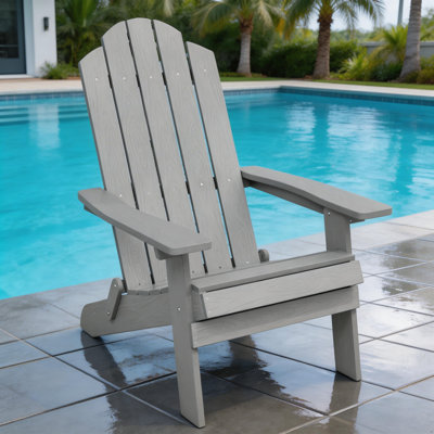 Outdoor Plastic Folding Adirondack Chair by HERACLES
