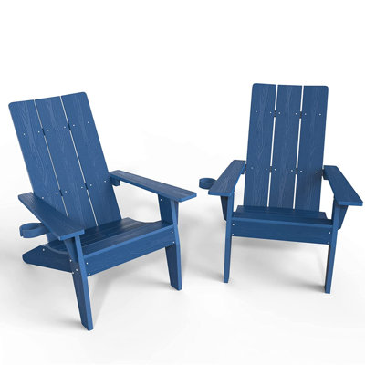 Outdoor Plastic Adirondack Chair by HERACLES