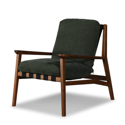 Mid Century Solid Wood Lounge Chair