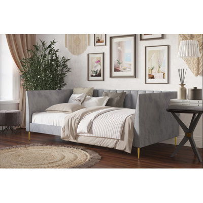 Maidste Upholstered Twin Daybed by Willa Arlo Interiors