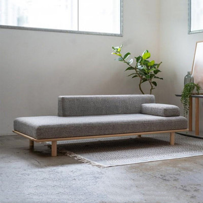 Solid wood simple home leisure chaise lounge by hennahome
