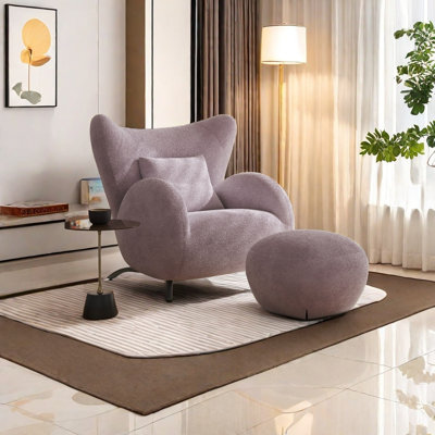Soft Touch Chair with Carbon Steel Frame by hennahome