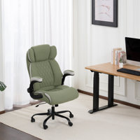 Ergonomic Office Chair,Executive Computer Chair With Flip-Up Armrests Fabric by Harvey Interior