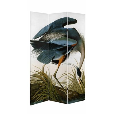 Fidel 38.75" W x 71" H 3- Panel Folding Room Divider