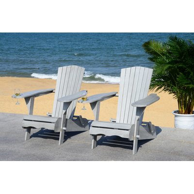 Boonville Solid Wood Adirondack Chair by Highland Dunes