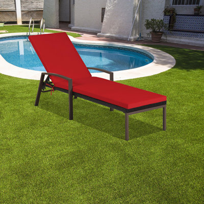 Outdoor Adjustable Reclining Patio Lounge Chair