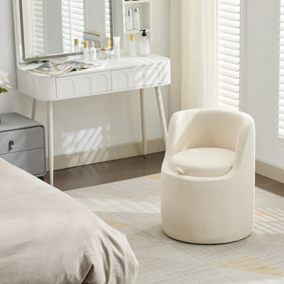 Yosef Upholstered Storage Vanity Stool