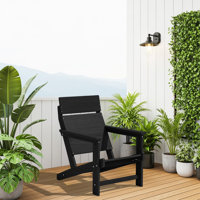 Hdpe One-Piece Backrest Adirondack Chair by Rosecliff Heights
