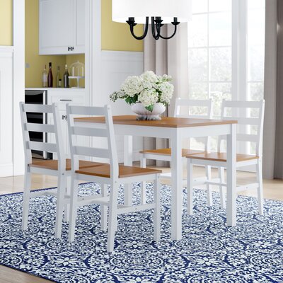 Yedinak 4 - Person Solid Wood Dining Set by Winston Porter