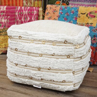 Sherita Jute Cube Pouf
