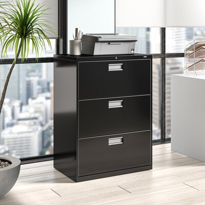 Brigade 600 Series 3-Drawer Lateral Filing Cabinet by HON