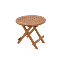 Paramount 20" Teak Folding Round End Table by sohoConcept