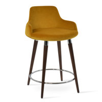 Dervish Ana Bar & Counter Stool in Velvet by sohoConcept