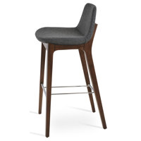 Pera HB Wood Bar Stool in Wool by sohoConcept
