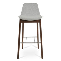 Pera HB Wood Bar Stool in Wool by sohoConcept