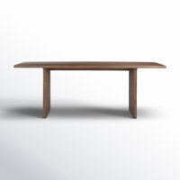Cinna 84" L x 38" D x 30" H Medium Brown Wood And Cane Dining Table by Joss & Main