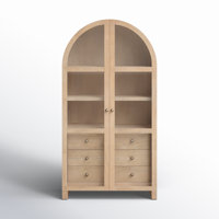 Stonewall 80” Solid Wood Curio Cabinet by Joss & Main