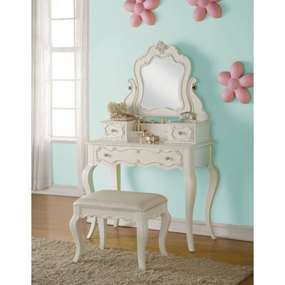 Eddins Vanity Stool by Harriet Bee
