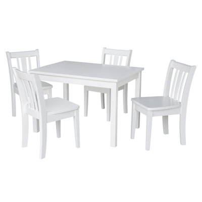 Tobias Kids 5 Piece Rectangular Activity Table and Chair Set by Harriet Bee