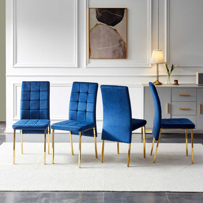 Brooklyn Velvet High Back Side Chair by NORDICANA