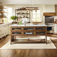 American solid wood open kitchen island by Hart Enjoy life