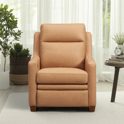 Harpster Genuine Leather Power Triple-Motor Recliner by Latitude Run