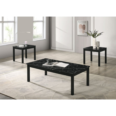 Contemporary Style 3Pc Table Set by Dmond