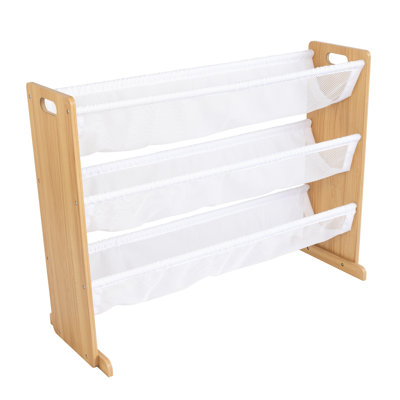 Ebern Designs Journey Stuffed Animal Organizer With 3 Tiers, White by Ebern Designs
