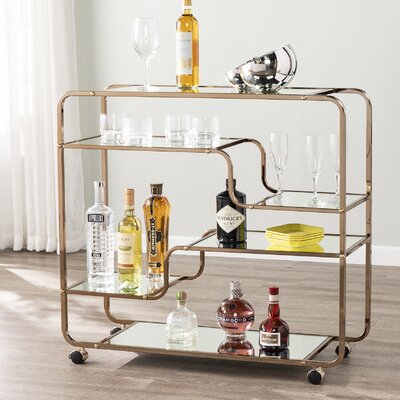 Tellis Bar Cart by Mercury Row