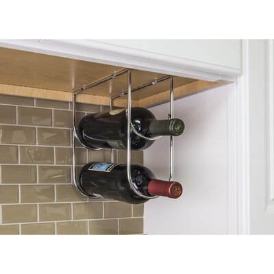 Under Cabinet 2 Bottle Hanging Wine Bottle Rack