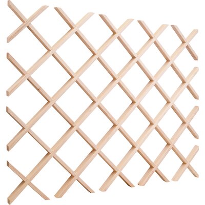 36" Wine Lattice Rack in Hard Maple by Hardware Resources