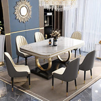 Italian style luxury rectangular dining table sets by LABAORRY