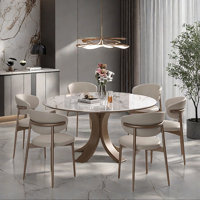 Light luxury simple round dining table sets by LABAORRY