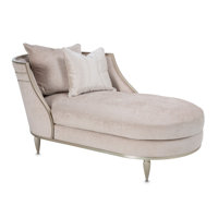 London Place Chaise, Parchment by Michael Amini