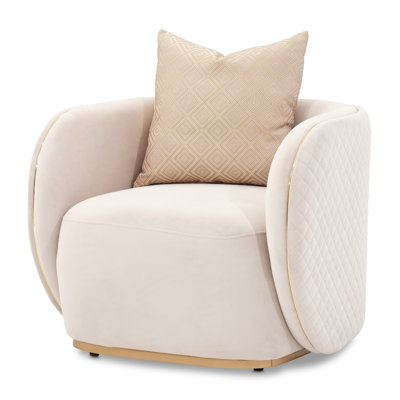 Ariana Accent Chair - gold by Michael Amini