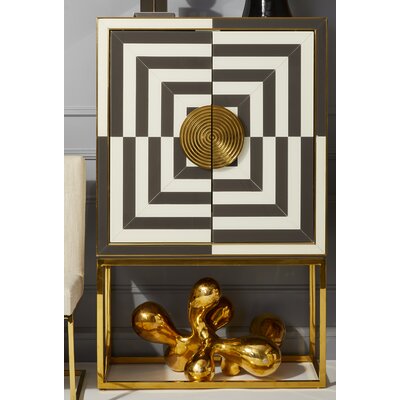 Op Art Bar - Charcoal/Ivory by Jonathan Adler
