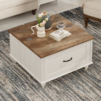 Christina Frame Coffee Table with Storage by Steelside