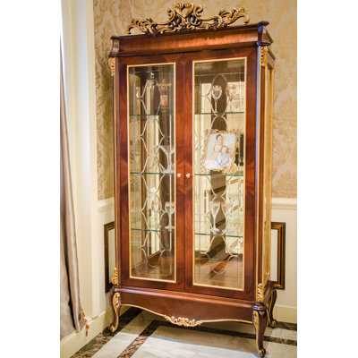 Bergamo Curio Cabinet by Infinity Furniture Import