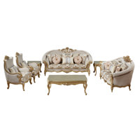 Infinity 7 Piece Velvet Living Room Set