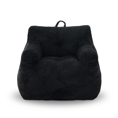 Bean Bag Chairs For Adults Oversize Bean Bag Sofa Chair With High Density Memory Foam Bean Bag Chair Lazy Chair With Armrest, Adult Beanbag For Bedroo by INLE