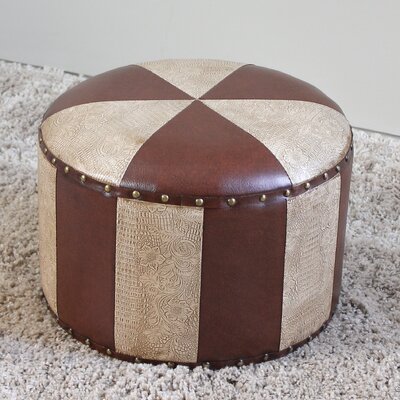 Armod 17" Geometric Pouf Ottoman