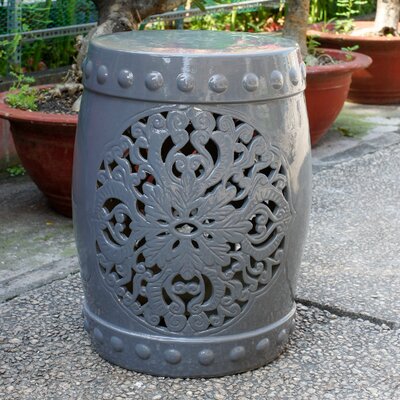 Nieto Ceramic Garden Stool by House of Hampton