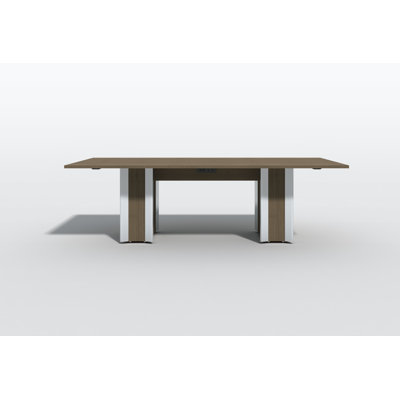 Rectangular Conference Table with Power Modules by In2 Design