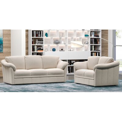Ramdev 2 Piece Genuine Leather Living Room Set by Hokku Designs