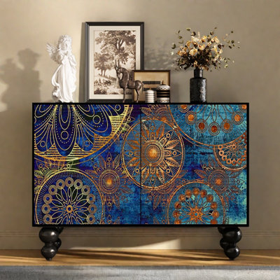 Modern Light Luxury Double-Door Accent Cabinet by interanest
