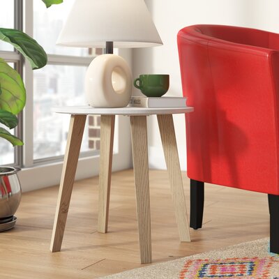 Milo Marble Top End Table by 510 Design