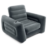 Intex Inflatable Pull Out Sofa Chair Sleeper 26" with Built-in Cupholder by Intex