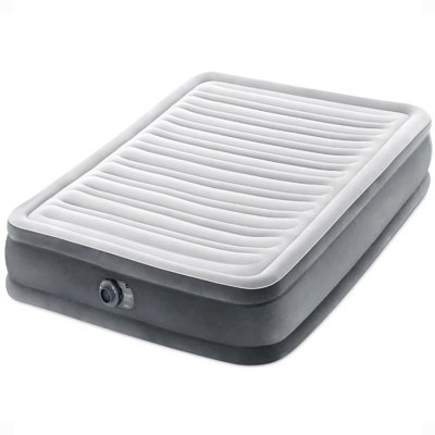 Intex Comfort Deluxe Dura-Beam Plush Air Mattress Bed with Built-In Pump by Intex